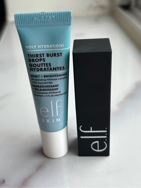 🎁(FREE with $20+ purchase) 
 ELF Lipstick & Thirst Burst Drops Duo